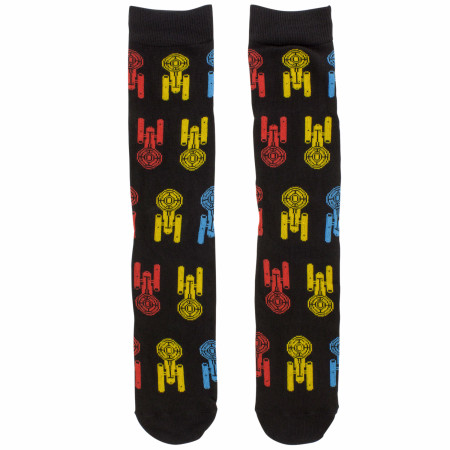 Star Trek Spock Assorted 6-Pack Crew Socks